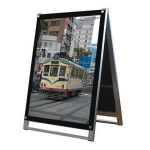 �|�X�^�[�p�X�^���h�Ŕ� ���[�^�C�v ���� �A���~�A���}�C�g�d�グ W674�~H970mm A1 