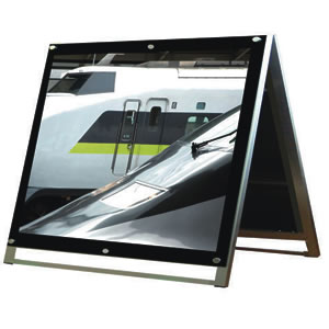 �|�X�^�[�p�X�^���h�Ŕ� ���[�^�C�v �Ж� �A���~�A���}�C�g�d�グ W1268�~H970mm A0�� 
