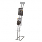 �J�^���O�X�^���h A4 7�i TCS-1 �V���o�[���^���b�N �A�W���X�^�[�t W280�~D400�~H1600mm 