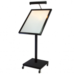 LED���j���[���C�g�X�^���h MLA2 �^�e �u���b�N ���O �p�x���߉�  �ʔT�C�YW470�~H660mm 