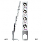 EX���o�C���p���t���b�g�X�^���h A4 4�i �z���P�[�X�t W250�~D268�~H1575mm 