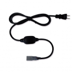 LED�e�[�v���C�g�p�p���[�R�[�h 1.5m �u���b�N