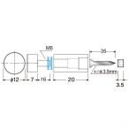�E�H�[���f�R�t�b�N�^�C�vII �Z�p���[�g 20�~��12mm �p�l���𕂂������σt�b�N 