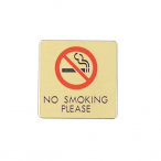 �h�A�T�C�� 60�~60mm LG616-14 �։��}�[�N NO SMOKING PLEASE