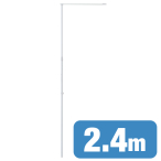 ���N�}���|�[�� 2.4m�L�k�^�C�v �z���C�g �� �X�ܗp�i �W���E�C�x���g�p�i �̂ڂ�|�[�� ������