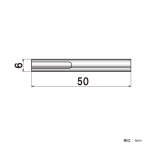 �|�s�b�N No.6-N-50 �i�b�g�^�C�v ���σr�X��6�~50mm 