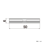 �|�s�b�N No.6-WN-50 ���i�b�g�^�C�v ���σr�X��6�~50mm 