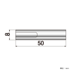 �|�s�b�N No.8-N-50 �i�b�g�^�C�v ���σr�X��8�~50mm 