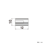 �|�s�b�N No.10-N-12 �i�b�g�^�C�v ���σr�X��10�~12mm 