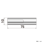 �|�s�b�N No.10-N-75 �i�b�g�^�C�v ���σr�X��10�~75mm 