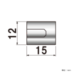 �|�s�b�N No.12-N-15 �i�b�g�^�C�v ���σr�X��12�~15mm 
