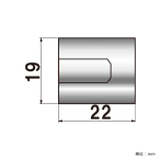 �|�s�b�N No.19-N-22 �i�b�g�^�C�v ���σr�X��19�~22mm 