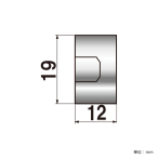 �|�s�b�N No.19-N-12 �i�b�g�^�C�v ���σr�X��19�~12mm 