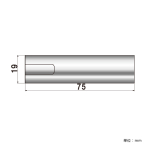 �|�s�b�N No.19-N-75 �i�b�g�^�C�v ���σr�X��19�~75mm 