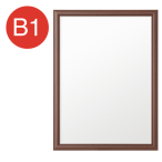 �A�[�g�t���[���E�b�f�B 30mm���ؖڒ��t���[�� �G�R B1 �E�b�h�u���E��