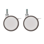 BDRS75EWBG �x�[�V�b�N�V���[�Y �o�փL���X�^�[ �X�g�b�p�[�t75mm �z���C�g (2��)
