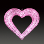 LED�N���X�^���O���[ �n�[�g �n�[�g�s���N