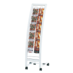 �J�^���O�X�^���h PRX-12 �� A4 3�b�� 2��5�i �A�[���^�C�v �X�g�b�p�[�t�L���X�^�[ W295�~D470�~H1140 mm 