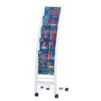 �J�^���O�X�^���h PRX-15 �� A4 5�i �A�[���^�C�v �X�g�b�p�[�t�L���X�^�[ W295�~D470�~H1140 mm 