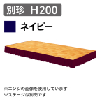 �X�e�[�W�X�J�[�g �ʒ� H200 �l�C�r�[�i1m������j