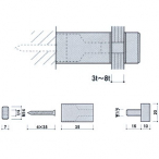 �|�s�b�N �s�A���X�t�b�N PN35-20 �A���~ �ی^�Ǖt�� ���σr�X��20mm �ʔ�3-8mm���p 