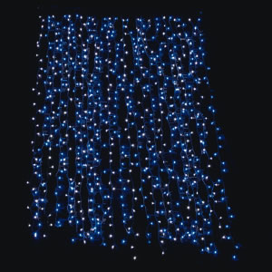 LEDスパークルライトカーテン720球ブルーWH518