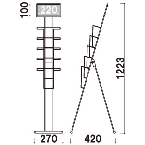 J^OX^h PR-99  ʔt W270~D420~H1223mm 