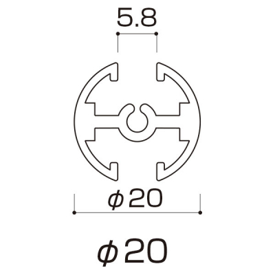 ^yXg[o[ 20 獷ݎ Lbv2t F20-45 ubN 465mm