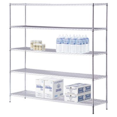 ワイヤーラック H1810 重量棚5段展開 W1514 - 店舗用品のミセダス