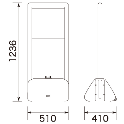 pubNTCA^Cv[Ԃ]  ^N W510~D410~H1236mm 