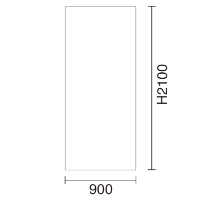 シンプルシステムパネル(PVC貼) H2100