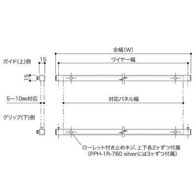 AJ pl݂ ԋ pl㉺Zbg PPH-1R-760 B1^e