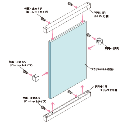 AJ pl݂ ԋ pl㉺Zbg PPH-1R-545 B2^e