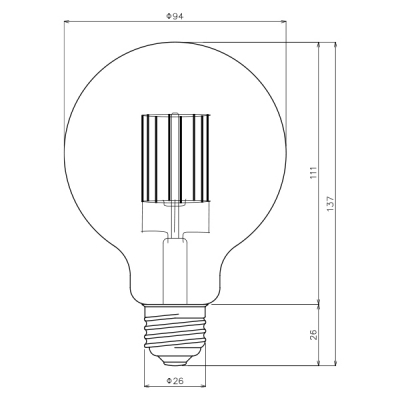 LEDv VINTAGE GLOBE