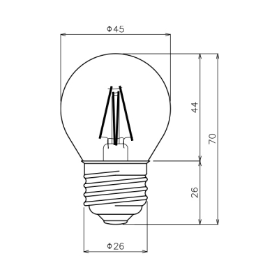 LEDv VINTAGE GLOBE MINI