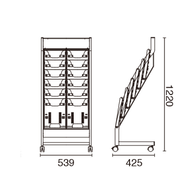 SCPX^h R[ 26i O[  OփXgbp[tLX^[ W539~D425~H1220mm 