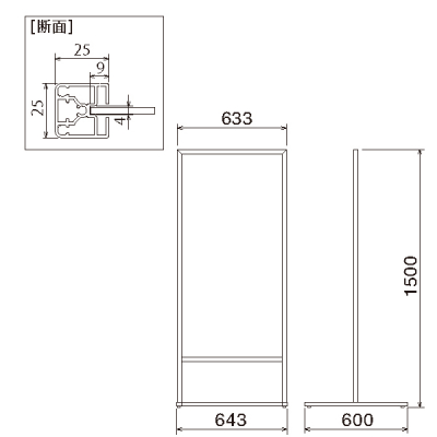 X^hŔ244 ʔ600~1200mm zCgO 