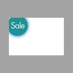 17-6158 ショーカード 小 SALE 青