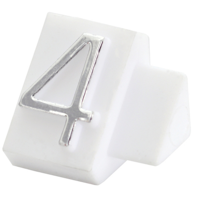 プライスキューブ補充用単品 L用 白/銀文字 4