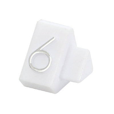 プライスキューブ補充用単品 M用 白/銀文字 6