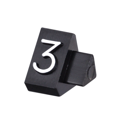 ニュープライスキューブ補充用単品M用 黒/白文字 3