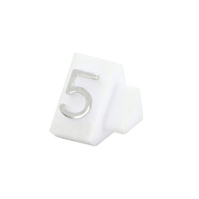 プライスキューブ補充用単品 S用 白/銀文字 5