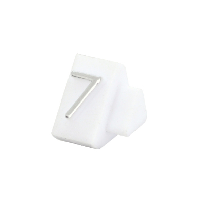 プライスキューブ補充用単品 S用 白/銀文字 7