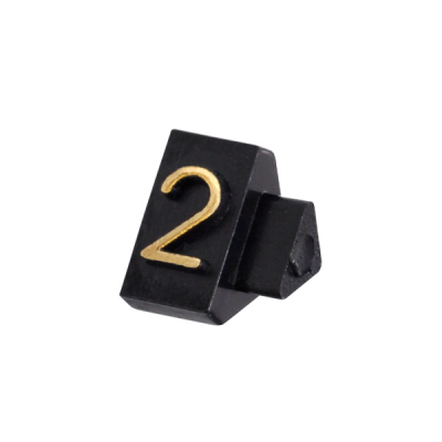 ニュープライスキューブ補充用単品S用 黒/金文字 2
