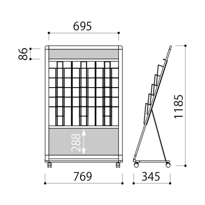 J^OX^h PRL-053B ubN L^ A435i W769~D345H1185mm 