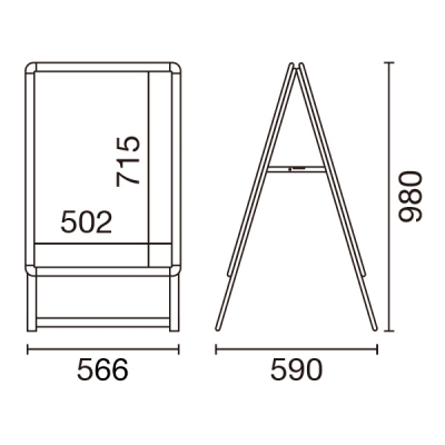 ObvA  B2 ubN W580~H980mm