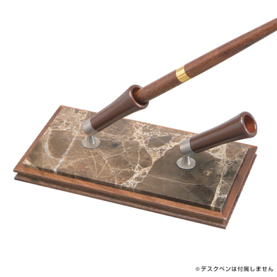 在庫限り】大理石ダブルペンスタンド ブラウン WB-22 - 店舗用品のミセダス