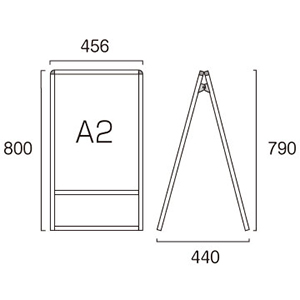 ACoEXX^h VASKAC-A2K Ж A~A}Cgdグ W456~H790mm A2 