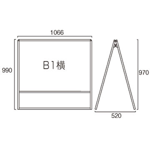 ACoEXX^h VASKAC-B1YLK Ж A~A}Cgdグ W1066~H970mm B1 