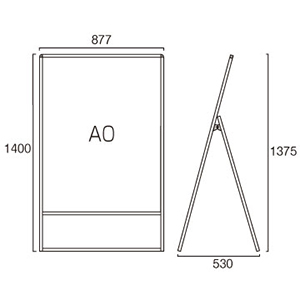 ACoEXX^h VASKAC-A0K Ж A~A}Cgdグ W877~H1375mm A0 